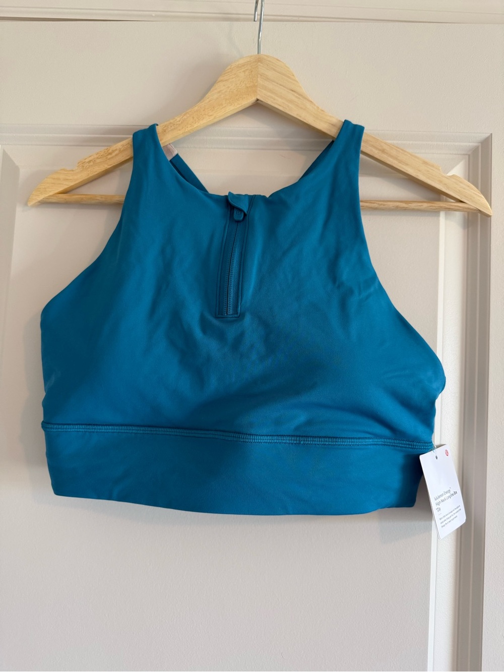 Lululemon Energy High Neck Longline Bra Zip HWIB Size 10 New